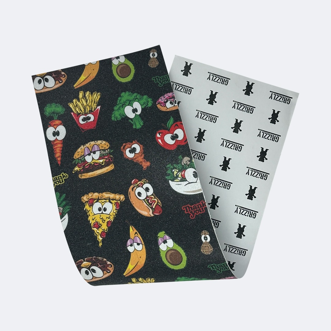 Good grip, better style. 🍕🛹
Cartoon Food Pattern Grip Tape now available.