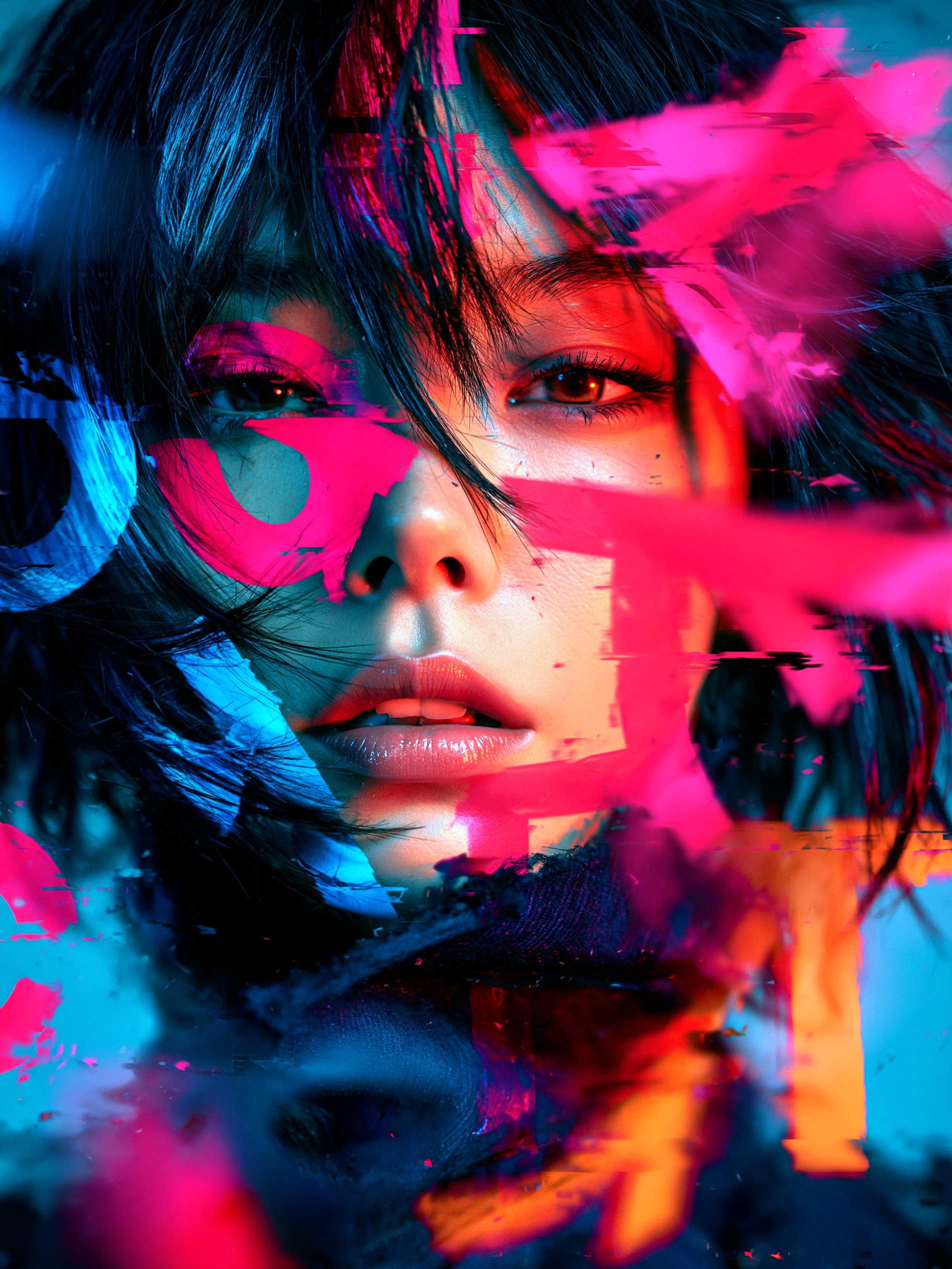 Built with AI 20 Luminous sci-fi portraits with ethereal cybernetic elegance.